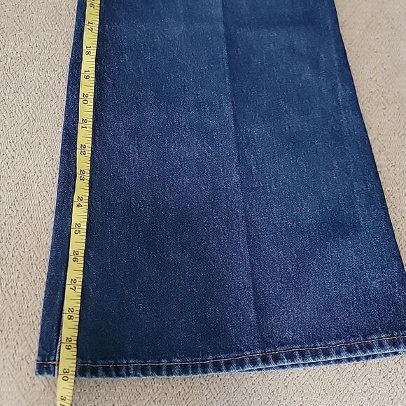 Wrangler Wanderer Indigood High Rise Dark Wash Flare Jeans - Size 28/30 - Picture 14 of 15